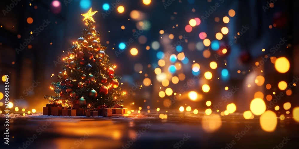 Festive Christmas background featuring a soft blurred light effect, creating a warm and inviting atmosphere Festive Christmas background featuring a soft blurred light effect, creating a warm and inviting atmosphere