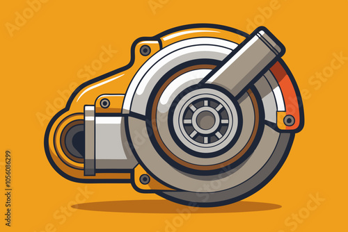 Vehicle Turbocharger vector art illustration  photo