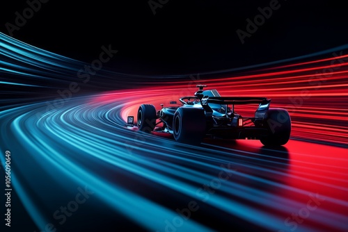 Formula One-style podium backdrop, designed with a dynamic black aesthetic.