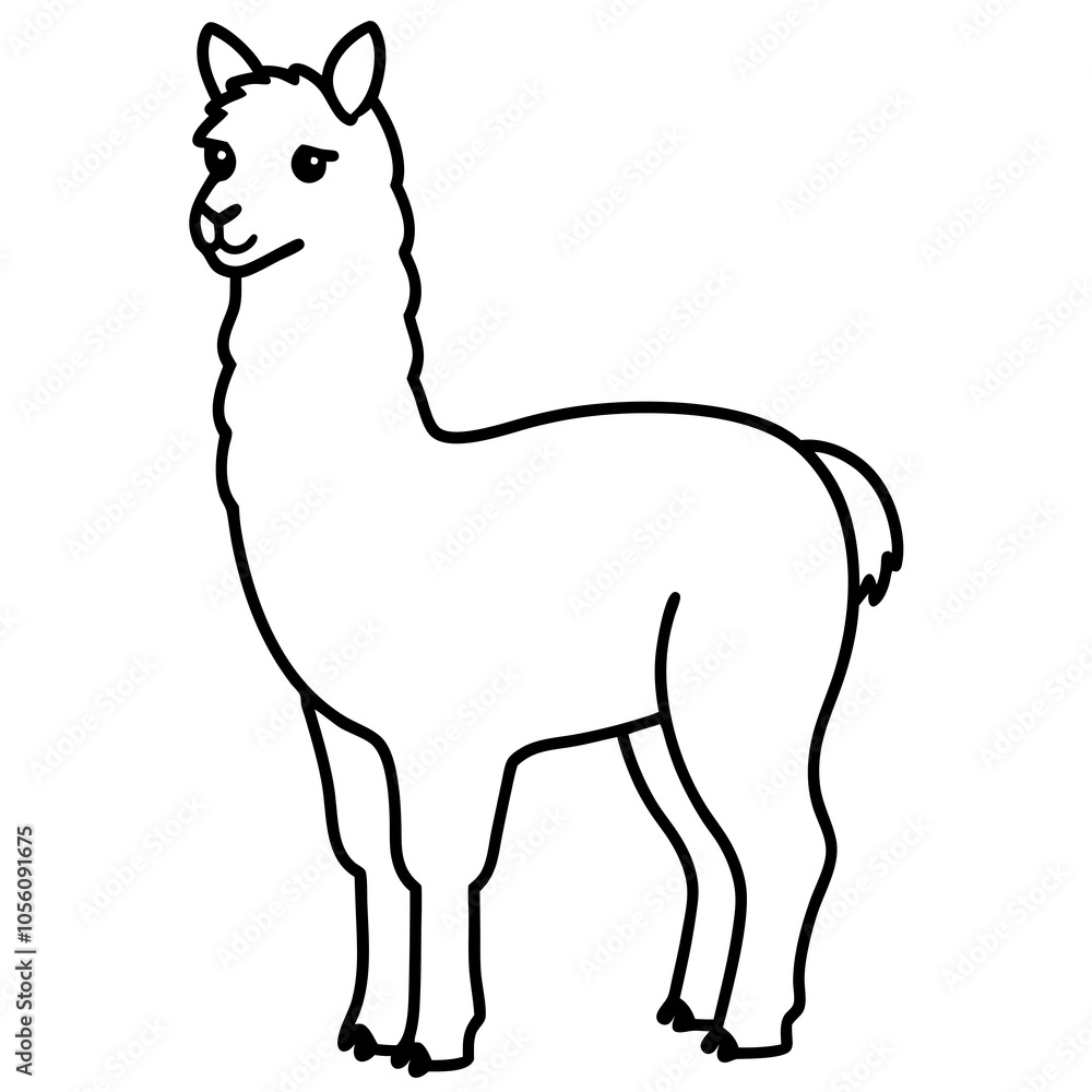 Cute Alpaca Clipart - Adorable Vector Graphics Design Cute Alpaca Clipart - Adorable Vector Graphics Design