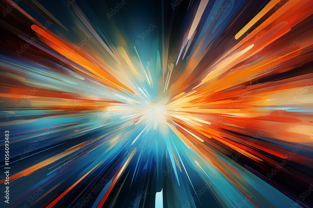 Obraz premium Abstract futuristic technology background. Colored background. Abstract background
