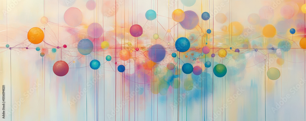 Colorful overlapping circles and lines create an abstract, vibrant pattern on a soft gradient background, resembling a dynamic, flowing data visualization or artistic design. Colorful overlapping circles and lines create an abstract, vibrant pattern on a soft gradient background, resembling a dynamic, flowing data visualization or artistic design.