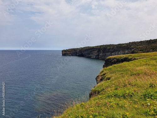 Cliffs of bell island, newfoundland
