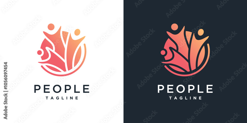 People Logo Icon Element Template. Community Logo vector icon. Teamwork logo design People Logo Icon Element Template. Community Logo vector icon. Teamwork logo design