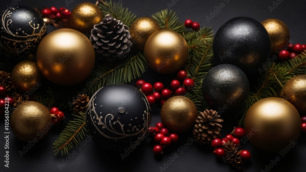 Black Christmas border Black Christmas border