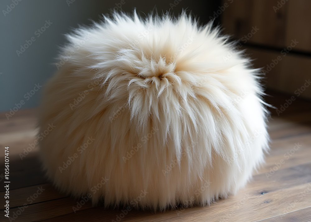 Fur covers the rounded shape of a sphere perfectly in many different types of materials always. Fur covers the rounded shape of a sphere perfectly in many different types of materials always.