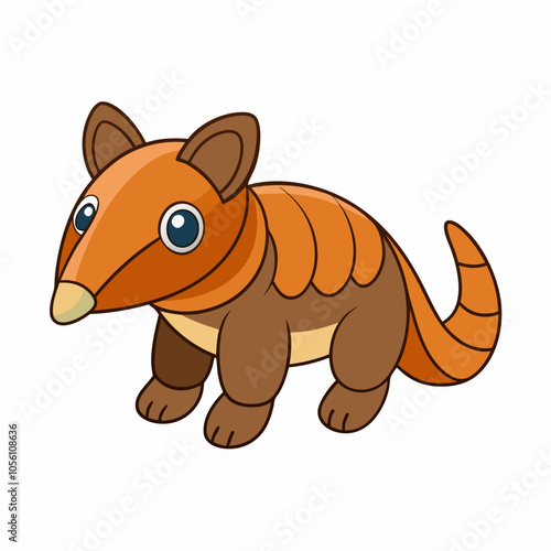 Cute Anteater Clipart - Adorable Cartoon Animal Vector Illustration