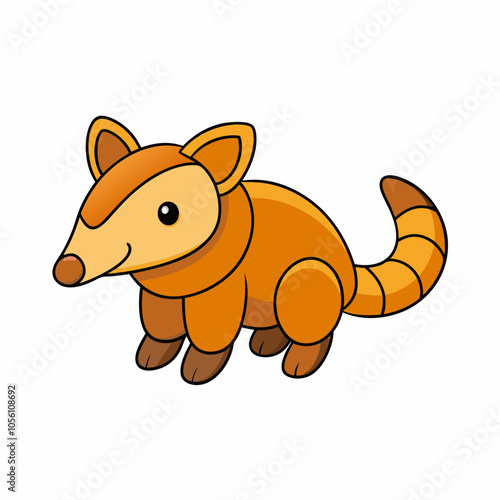 Cute Anteater Clipart - Adorable Cartoon Animal Vector Illustration