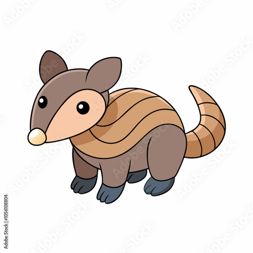 Cute Anteater Clipart - Adorable Cartoon Animal Vector Illustration