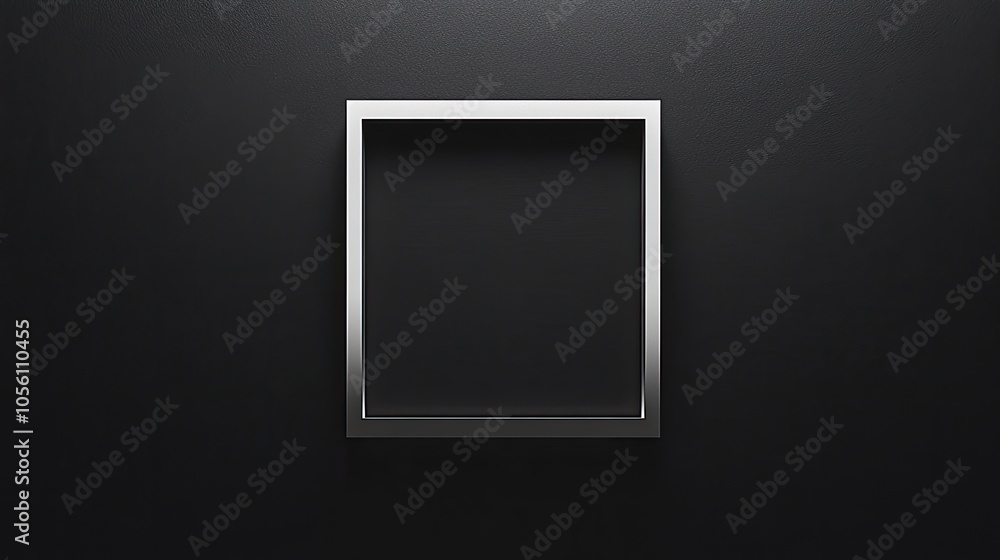 Empty Frame on Dark Background for Creative Projects Empty Frame on Dark Background for Creative Projects