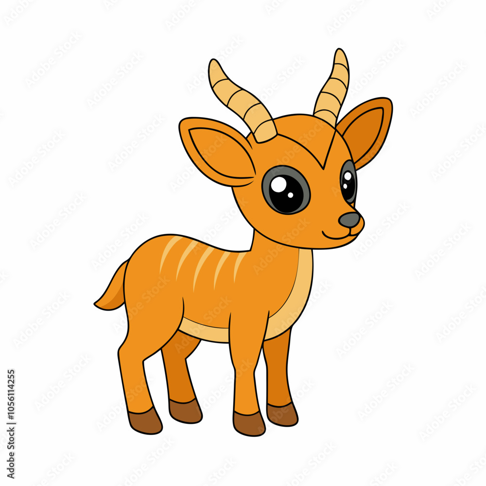 Cute Antelope Clipart - Adorable Wildlife Vector Illustration Cute Antelope Clipart - Adorable Wildlife Vector Illustration