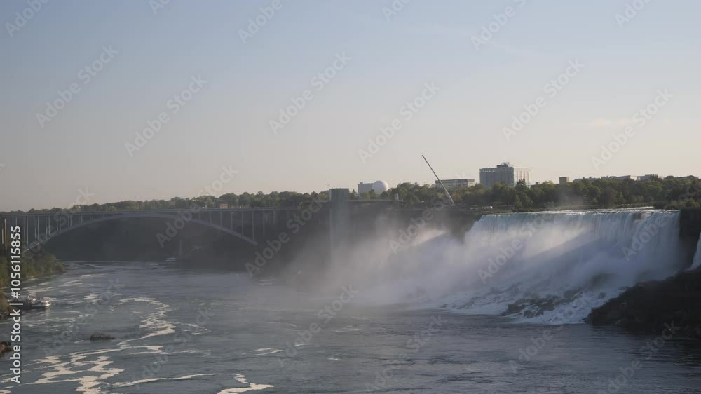 Powerful Waterfall in Nature's Raw Beauty Majestic Falls Powerful Waterfall in Nature's Raw Beauty Majestic Falls