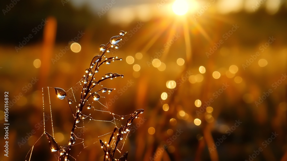 Dew drops, spider web, delicate balance, capture art in simplicity, reveal beauty Dew drops, spider web, delicate balance, capture art in simplicity, reveal beauty