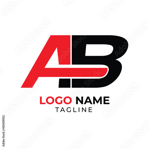 AB Professional branding letter logotype, icon logo design