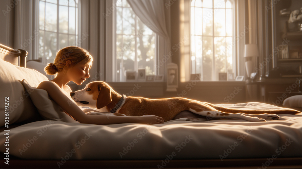 An Unbreakable Connection: A Loyal Dog Comforting a Person Battling Loneliness, Radiating Warmth and Support with Every Moment Spent Together, Capturing the Gentle Power of Companionship in Times of S An Unbreakable Connection: A Loyal Dog Comforting a Person Battling Loneliness, Radiating Warmth and Support with Every Moment Spent Together, Capturing the Gentle Power of Companionship in Times of S