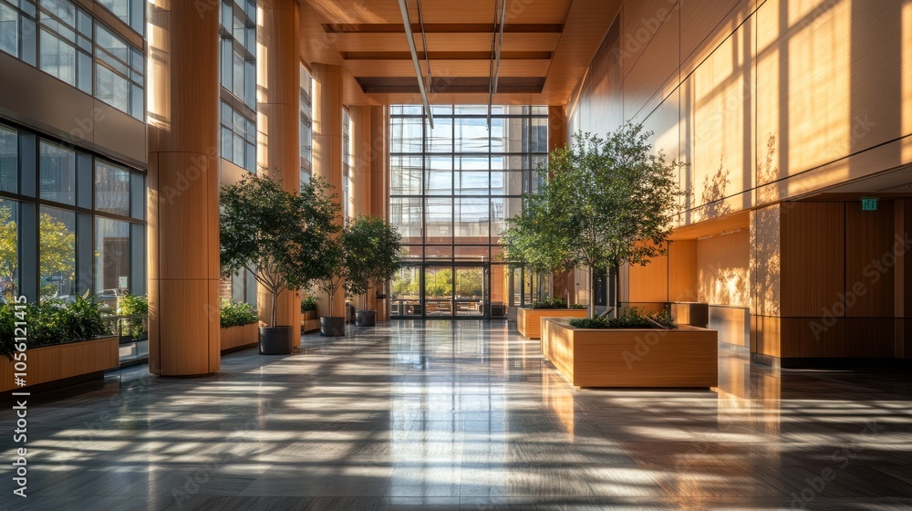 Sunlit Modern Lobby Sunlit Modern Lobby