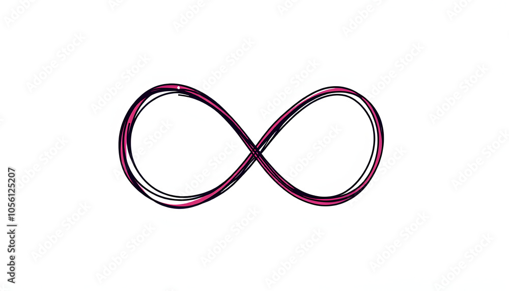 Logo infinity with heart love on white background illustration isolated with white highlights, png Logo infinity with heart love on white background illustration isolated with white highlights, png