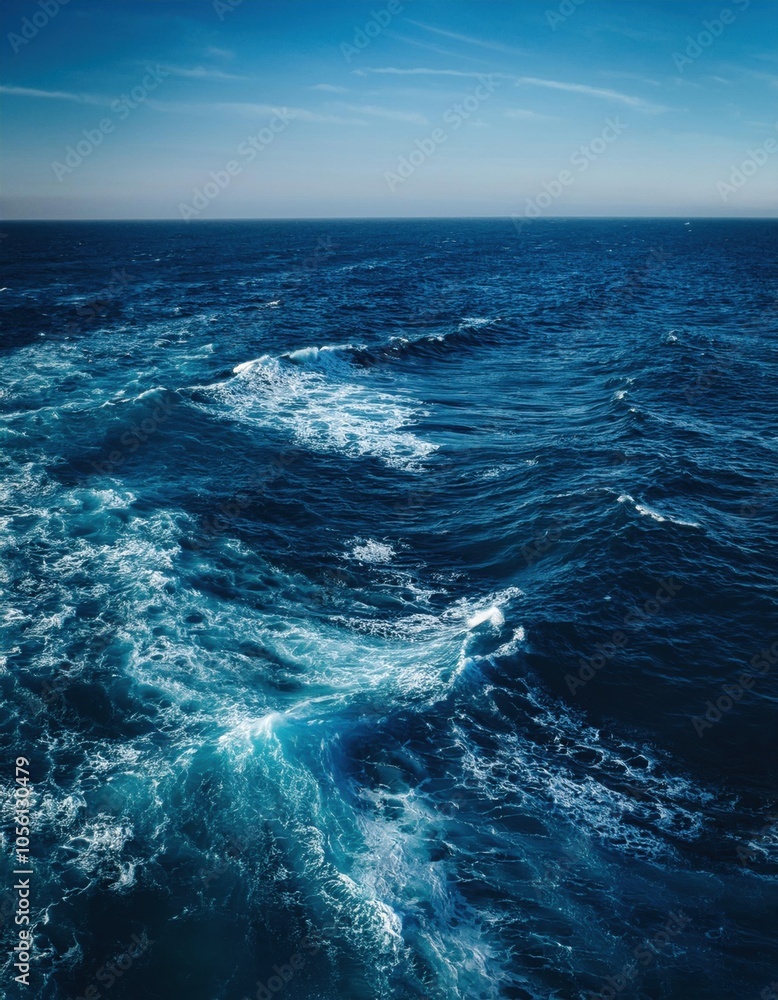 View of the ocean from a ship View of the ocean from a ship