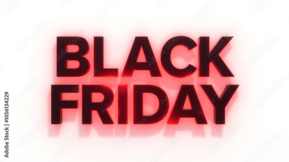 black inscription black friday with red border on white background black inscription black friday with red border on white background