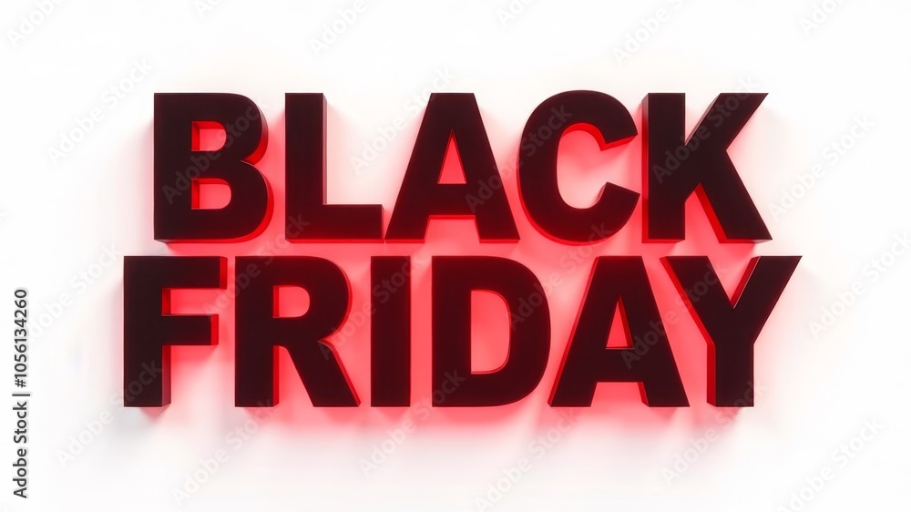 black inscription black friday with red border on white background black inscription black friday with red border on white background