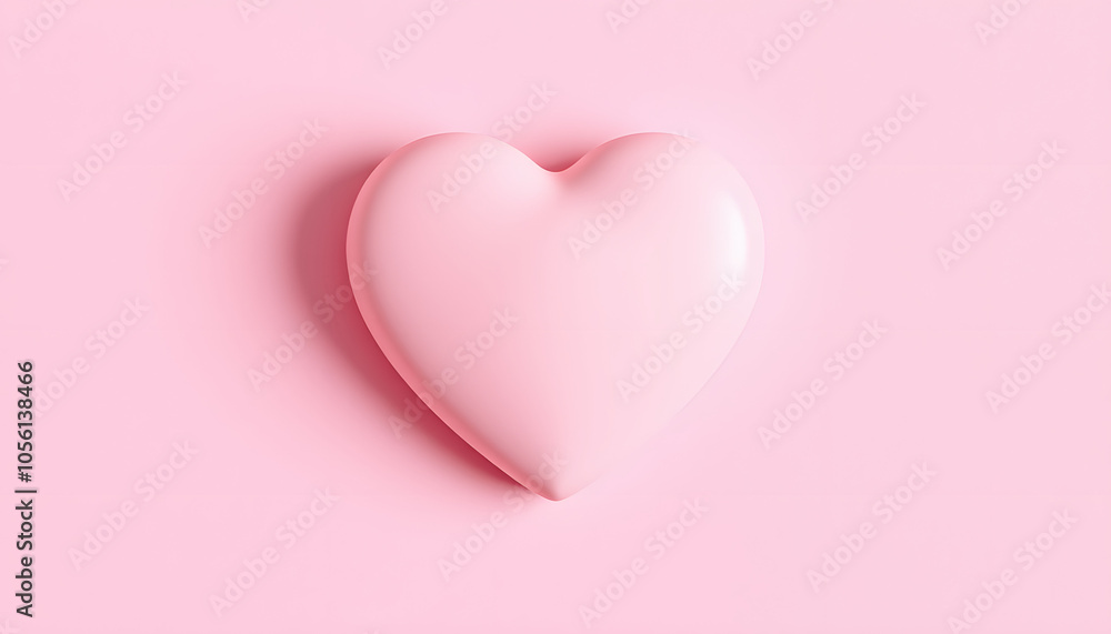 Pink heart on a pink background. Minimal love still life isolated with white highlights, png Pink heart on a pink background. Minimal love still life isolated with white highlights, png