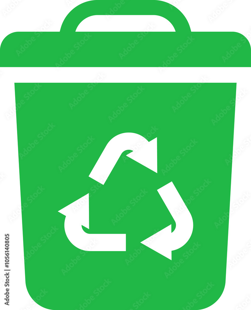 Obraz premium Recycle icon. Trash symbol. Recycling sign, symbol Isolated Vector illustration.