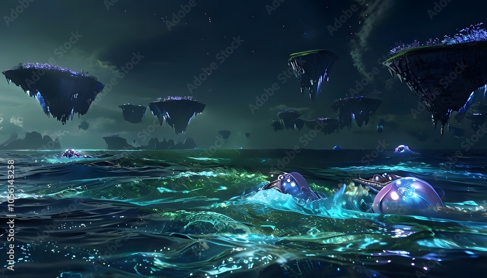 Fototapeta premium Ocean of an Alien World