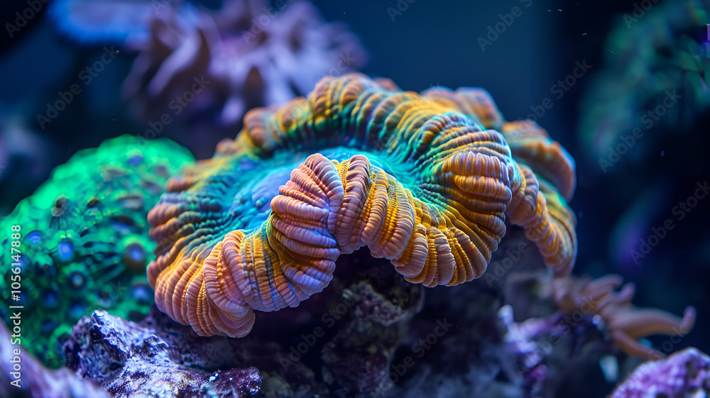 Obraz premium coral reef in aquarium