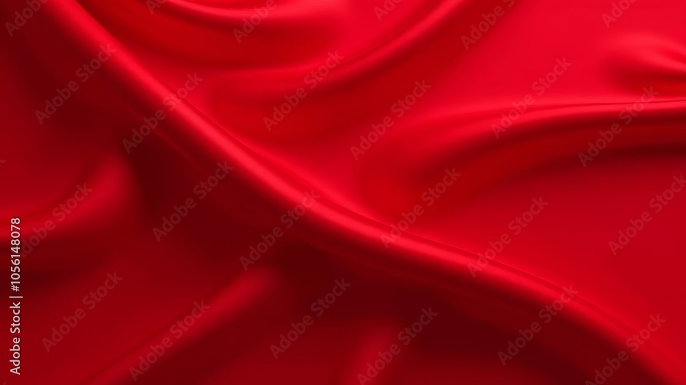 Obraz premium 3d texture of noble red silk. Background with elegant red silk
