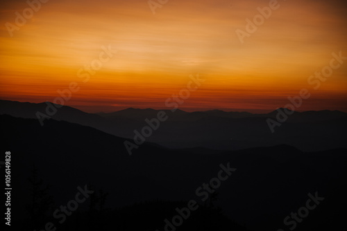 Wallpaper Mural Beautiful sunset in the mountains. Dramatic scene. Carpathian Torontodigital.ca