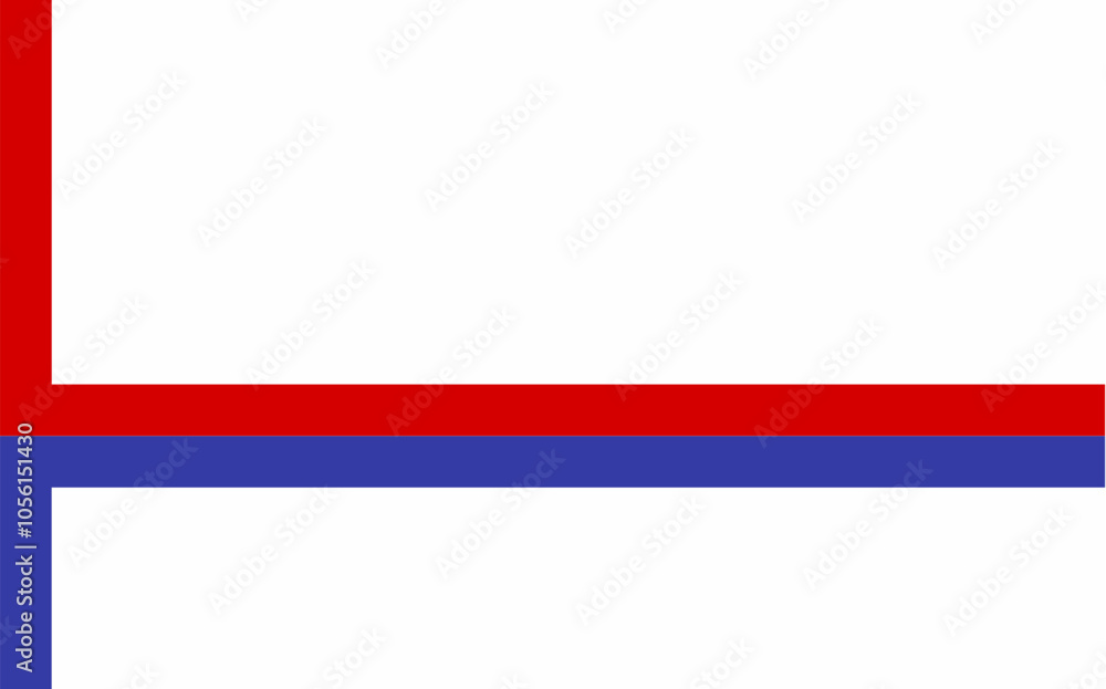 Obraz premium Flag of Zuidplas Municipality (South Holland or Zuid-Holland province, Kingdom of the Netherlands, Holland)