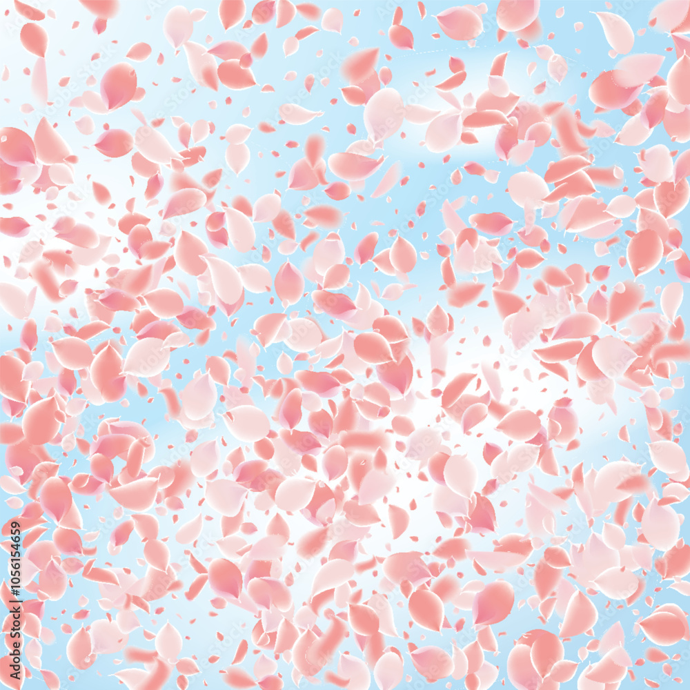 Pink Petals of Sakura. Wedding Template with Flower Petals. Summer Vector Graphics. Nature Realistic 3d Elements. Japanese SPA Banner. Creative Floral Rose Swirl. Flying Falling Cherry Flowers. Pink Petals of Sakura. Wedding Template with Flower Petals. Summer Vector Graphics. Nature Realistic 3d Elements. Japanese SPA Banner. Creative Floral Rose Swirl. Flying Falling Cherry Flowers.