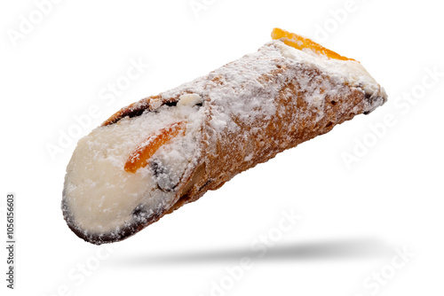 Obraz na płótnie Sicilian cannolo isolated