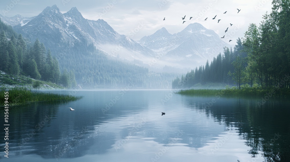 Mountain Lake Serenity