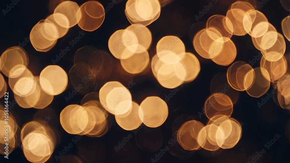 Soft golden lights twinkling on a dark background create a warm, festive atmosphere during the holiday season Soft golden lights twinkling on a dark background create a warm, festive atmosphere during the holiday season