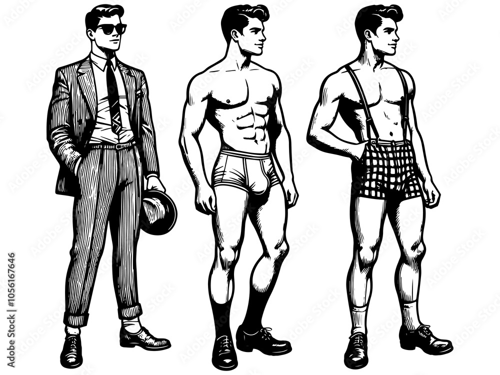 men in business suits. Raster, generative ai. men in business suits. Raster, generative ai.