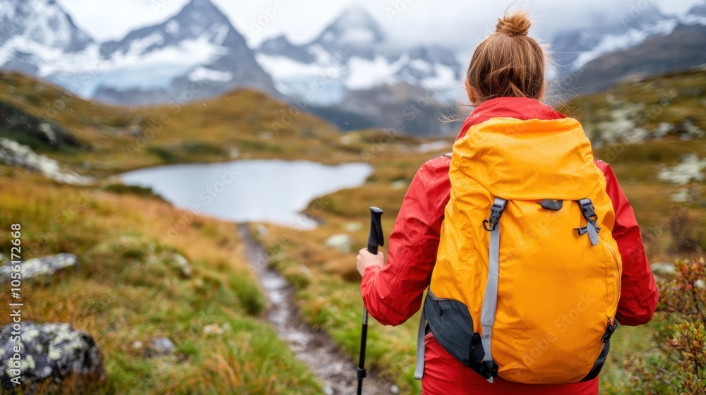 A lone hiker travels a stunning mountain path, surrounded by lush scenery and misty peaks, symbolizing solitude, determination, and a connection with the wilderness. A lone hiker travels a stunning mountain path, surrounded by lush scenery and misty peaks, symbolizing solitude, determination, and a connection with the wilderness.