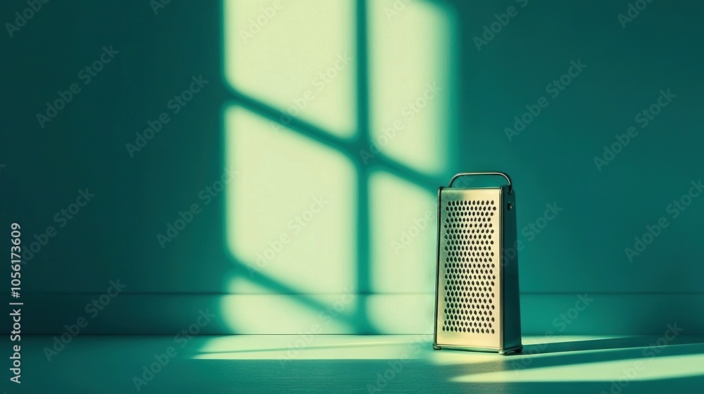 Speaker in room with shadow on wall and window behind Speaker in room with shadow on wall and window behind