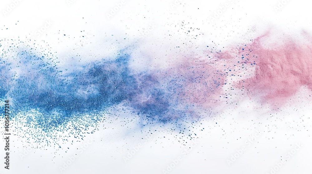 abstract_multicolored_powder_splatted_on_white_ abstract_multicolored_powder_splatted_on_white_
