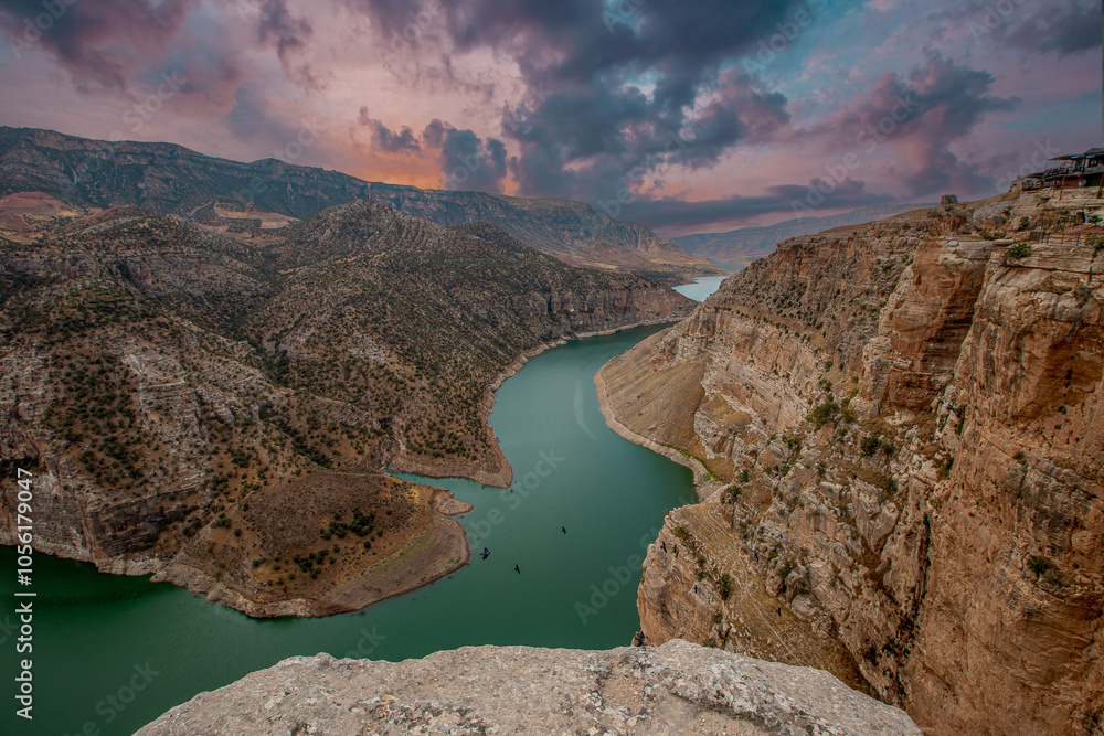 Türkiye, Siirt province; Perforated stone, Botan valley.