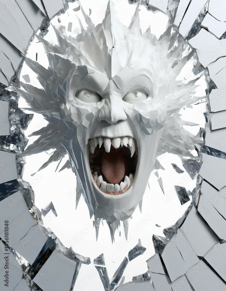 Naklejka premium abstract image of a panic attack