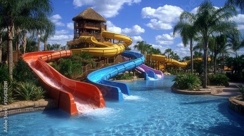 Tropical Resort Waterslide