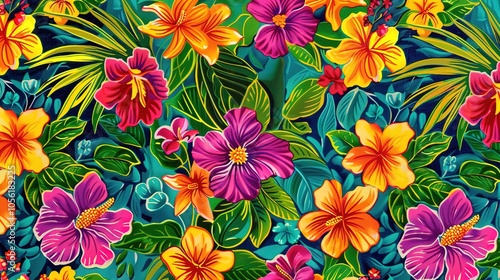 Pretty_painted_flowers__seamless_background