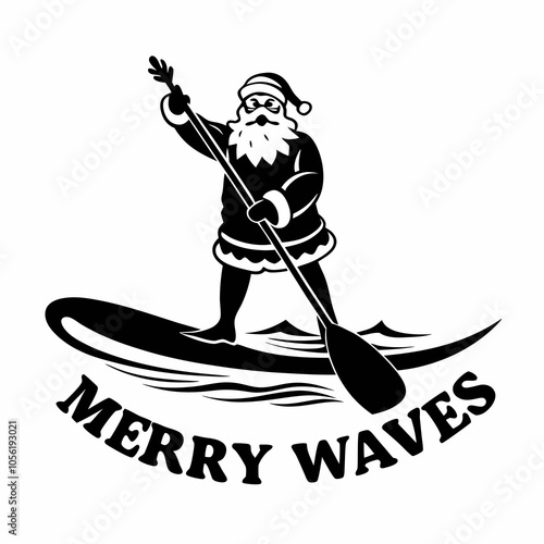 Santa Merry Waves Paddleboarding