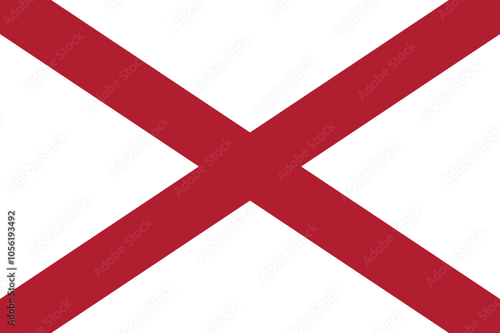 Normal flag of the United States of America federal state of ALABAMA Normal flag of the United States of America federal state of ALABAMA