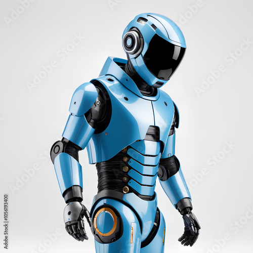 Robot with white background