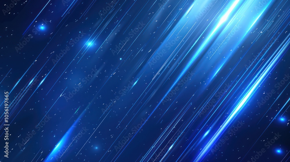 Obraz premium Abstract Blue Light Streaks Background