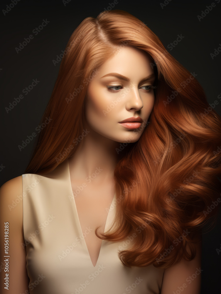 Beautiful Girl Portrait with Make Up and Beautiful Hair Beautiful Girl Portrait with Make Up and Beautiful Hair