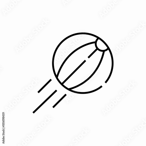 beach ball icon sign vector