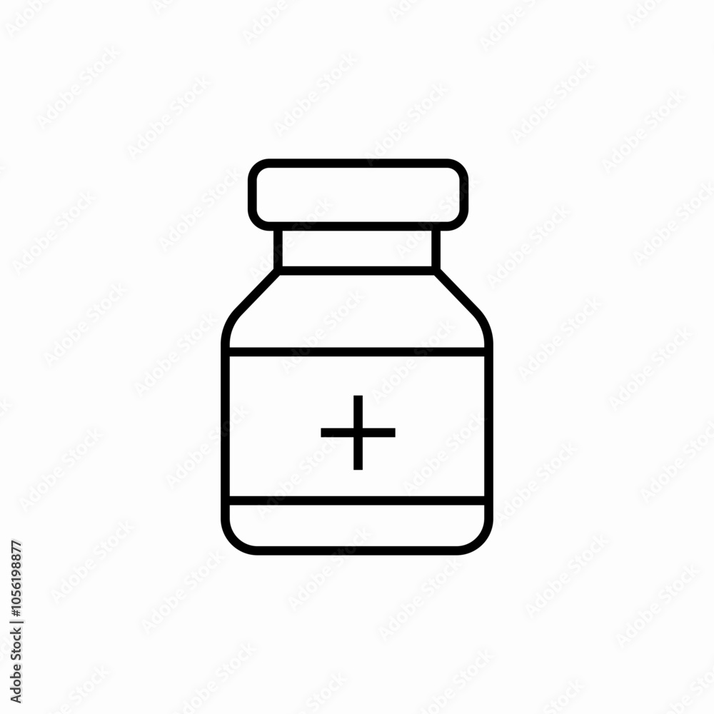 medicines jar icon sign vector medicines jar icon sign vector